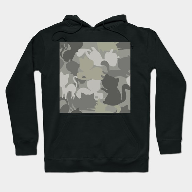 Camo Cats Hoodie by implexity